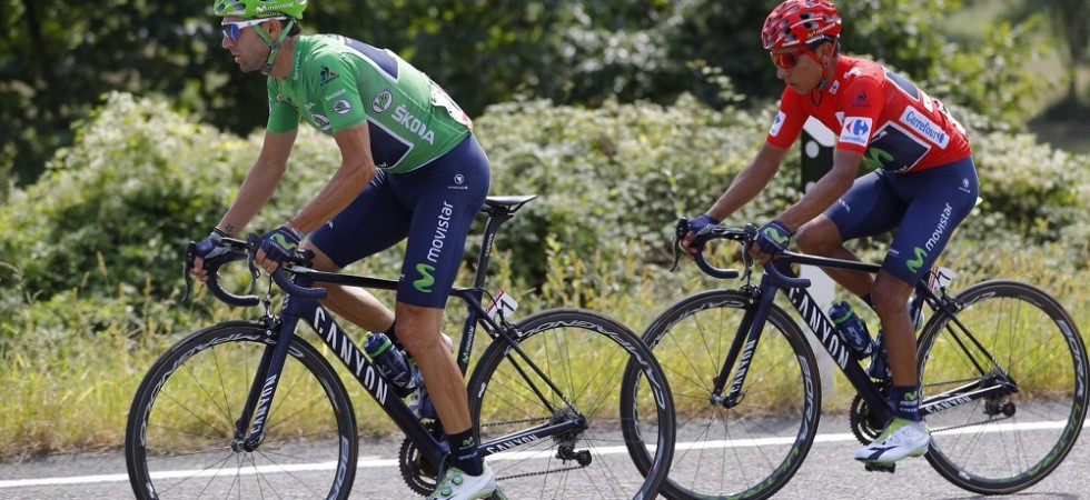 Quintana, maglia rossa provvisoria alla Vuelta (foto GomezSport)